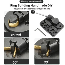 Ring Bending Tool Kit, Suitable For Spoon Rings, Nylon Mold Earring Hoop Making, Used For Jewelry DIY - Black - View 7