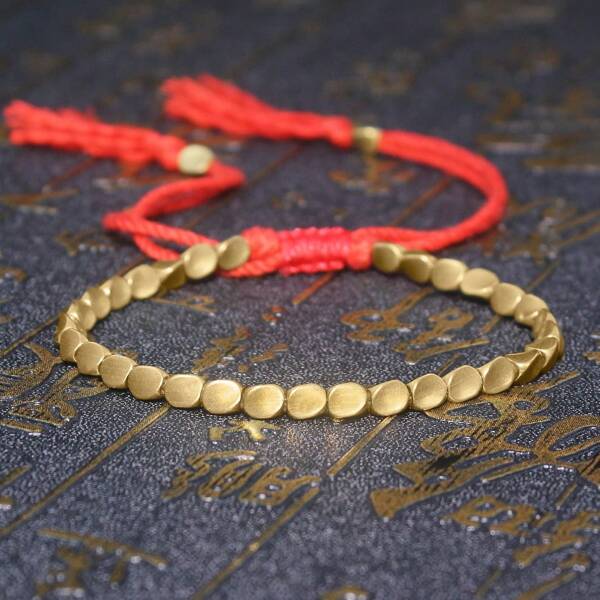 Buddha Kupfer Perlen Heilung Glücks-Armband, Reichtum und Wohlstand Fülle Geld Armband - Gutes Glück Meditation Erdung Beruhigung Spiritueller Schutz, Handgemachtes verstellbares Armband