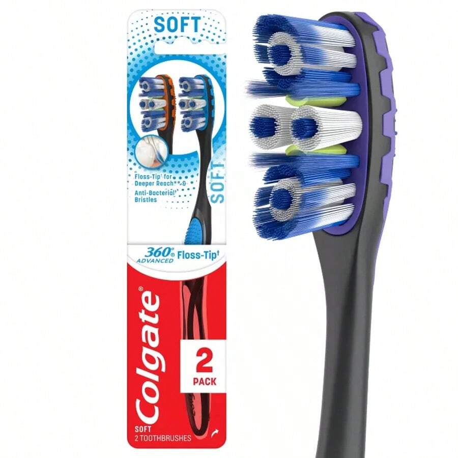 360 Total Advanced Floss-Tip Bristles Toothbrush Soft - 1 - View 1