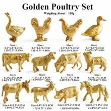 12PCS Mini Wildlife Poultry Animal Model Set, Jungle Animal Farm Playset, Tiger, Lion, Elephant, Giraffe Educational Toys Traveling Birthday Gift Christmas Halloween New Year Gift, Gift For Friends!