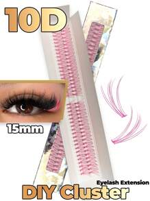 Pestañas postizas en grupos de 80 con color único, rizado D, aspecto natural, longitud de 11mm/13mm/15mm, extensión de pestañas delgadas - C - Ver 12