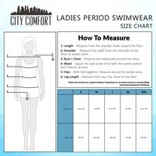 City Comfort Swimming Costume Period Swimwear Leakproof Absorbent UPF50 Swimsuit With Adjustable Straps