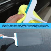 CARSUN Fog-Free Silent Windshield Wiper - Portable Car Glass Scraper Tool, Doesn't Damage Coatings, All-Season Use - Blue - View 6