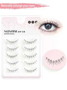5 Pairs Of Ultra-Light False Eyelashes, C-Curl, Natural Looking Zona Zolucid, Reusable False Eyelashes, Suitable For Beginners.