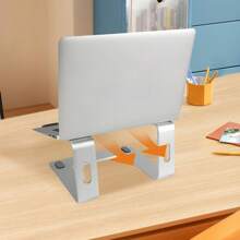 Metal Portable Laptop Tablet Stand Riser Desk Table Mount Holder For Home Office, Study, Or Daily Use - Durable And Space-Saving Design - 13-15 Inches - View 3