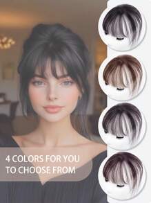 360° Cover Clip In Bangs Hair Fake Bangs Clip In Hair Extensions For Women Hair Bangs Clip In For Daily Use