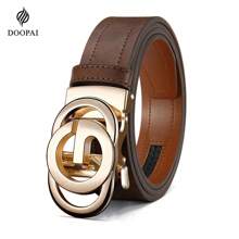 DOOPAI DOOPAI Herren Gürtel im Lässig Stil - Ledergürtel aus PU, verstellbar passend für vintage Hosen, stilvolles und vielseitiges Accessoire, perfektes Geschenk für ihn