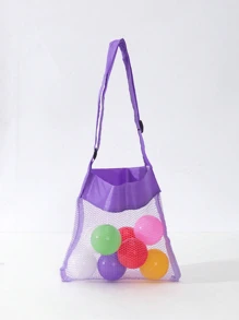 1pc Kids' Seashell Pattern Beach Bag, Mesh Tote Bag For Beach/Grass, Small Size - one-size - View 14