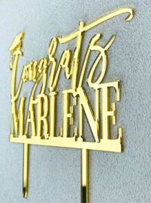 Decoración personalizada para tarta de graduación 2024, encanto acrílico con nombre para felicitaciones, decoración de fiesta de graduación feliz de la clase de 2024, regalo de graduación, Día de la Madre, multifuncional, ajustable, duradero, ornamental, reutilizable, exquisito, adorable, de alta calidad, moderno, colorido, cómodo, elegante, personalizado, único, regalos ideales para él, regalos ideales para ella, novio, novia, papá, mamá, familia, amigos, hijo, hija, oficina, salón de té, escuela, hogar, renovación del hogar, vajilla de boda personalizada