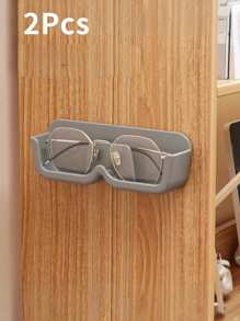 1/2/4pcs Glasses Storage Box Wall-Mounted Without Punching For Decoration, Placed On The Myopic Sun Wall To Display High-End Sunglasses Storage Rack