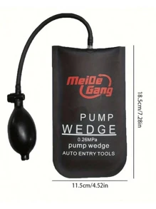 Auto Entry Safety Kit With TPU Air Pump Wedges, Emergency Unlock Tools, And Inflatable Shim For Fast, Adjustable Inflation And Simplified Operation - 2 Wedges And Pump Set
