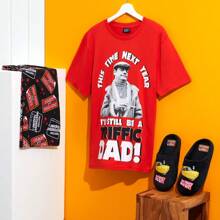 Only Fools and Horses Short Pyjama Set Lounge Wear Dad Gift - Red - View 2