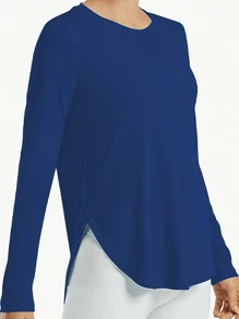 女士健身瑜伽上衣，快干衬衫，适合跑步、健身房和锻炼，弹力压缩底层