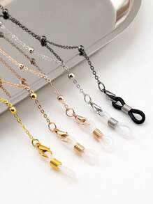 1 buc lanț pentru ochelari în stil elegant și minimalist, ramă metalică antiderapantă la modă, colier la modă pentru ochelari, suport pentru ochelari - Multicolor - Vizualizare 8