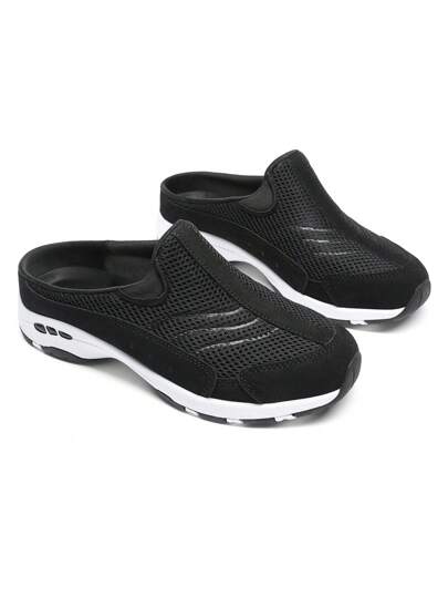 Women Mules Slippers Flats Sneakers Slip On Arch Support Fashion Walking Shoes