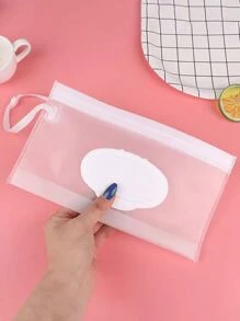 2pcs Wipes Containers, Reusable Portable Wet Wipe Pouch,Portable Flip Cover Snap-Strap Self-Sealing Paper Towel Masks Storage Dispenser Bag Clutch Bag,Travel Wet Wipe Holder, Makeup Bag Make Up Accessories Travel Essentials Travel Organizer For Beach Summer Vacation