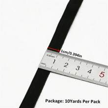5/10Yards/Pack 3/6/8/10/12mm White/Black Flat Elastic Bands Elastic Rubber Band Wedding Garment Elastic Tape For DIY Sewing Stretch Rope Sewing Accessories - Multicolor - View 24