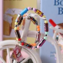 Tragbare und teilbare Sticker-Armbänder, beinhaltet 80/160 Mini-Sticker, Mystery Reveal Sticker Rollen, über 1000 Designs zum Entdecken und Sammeln, perfekt als Partyfavors und Geburtstagsgeschenke