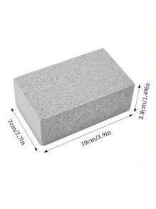 3 Pcs Barbecue Cleaning Bricks, Barbecue Scraper, Multi-Function Decontamination And Oil Cleaning Brush, Outdoor Picnic Cookware Barbecue Tool Accessories,Scoring Stone For Stove Cleaning, Heavy Duty Cleaning Brick,ScoringStone For Stove Cleaning, Pumice Stone For Grill Cleaning Cleaning Tools, Suitable For Stoves, Sinks, Tableware, Frying Pans, Barbecue Net Cleaning, Kitchen, Bathroom, Home, Barbecue, Swimming Pool, Grill - Grey - View 7