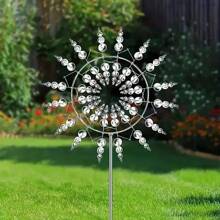 Vibrant 3D Metal Wind Spinner - Durable, Weather-Resistant Outdoor Décor For Gardens, Patios And Caravans - Easy To Assemble, Colourful Faceted Blades, Creates Soothing Sounds And Enhances Curb Appeal, Outdoor Kinetic Art | Sunny Design | Metal Wind Catcher, Outdoor Wind Spinner