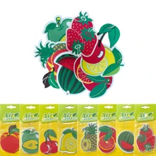 معطرات هواء السيارة على شكل فاكهة، يمكن استخدامها كديكورات لمرايا السيارة الخلفية، متوفرة في مجموعات من 4/8/16 قطعة. هناك ثماني روائح للاختيار من بينها، تجلب رائحة منعشة طوال اليوم. - متعدد الألوان - مشاهدة 8