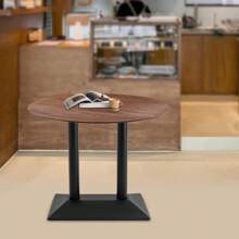 Sturdy Black Double-Leg Table Base 40x70cm (15.75x27.56 Inches), 72cm Height – With Adjustable Leveling Feet And 8 Screw Holes, High Load Capacity For Restaurants/Bistros/Private Households, Easy Assembly - Black - View 3