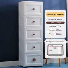 7/6/5/4/3-Layer Drawer Style Storage Cabinet, Large Capacity, Simple Decoration, Easy Installation, Suitable For Home, Living Room, Dining Room, Bedroom, Bathroom, Kitchen - Can Be Used To Organize Clothes, Cosmetics, Jewelry, Bags, Snacks