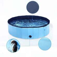 Must-Have Pet Grooming Tool, Foldable Dog/Cat Bathing Tub With Drain Hole For Easy Drainage, Collapsible Pet Bath Basin, Convenient For Outdoor Use, Portable Bathing Basin For Pets At Riverside
