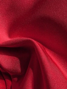 女士性感比基尼两件套，配有亮面配饰和特殊面料 - 紅色 - 查看 5