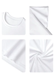Summer Casual Printed Round Neck Short Sleeve T-Shirt, Suitable For Girls And Children - Artistic Style T-Shirt, Inspiring Imagination And Self-Expression. Children's Wear, Girls Graphic Tee, Summer Top, Teen Clothing - White - View 8