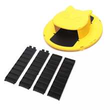 Flip Slide Bucket Lid Mouse Traps - Humane Rat Catcher - Multi-Catch Bucket Trap For Indoor And Outdoor Application - Auto-Reset Trap Door Style - Reusable Rat Traps 5 Gallon Bucket Compatible - Yellow - View 6