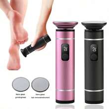 Electric Rechargeable Foot Grinder With Dual Function Of Skin Removal And Hair Removal, Aluminum Alloy Charging Model, Dead Skin And Calluses, Bright White Feet