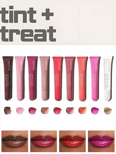 Leoyol 1支保湿润唇膏，透明保湿唇油，适合日常使用