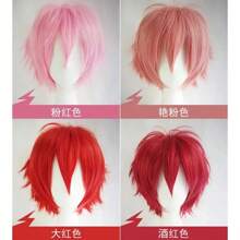 Peluca sintética de colores versátiles, pelucas de cosplay para hombres, conjunto de pelucas de anime, pelo corto volteado para cosplay OQS5 - n10 - Ver 6