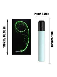 360° LED 光纤鞭子旋转超亮光学手绳发光像素鞭子流动玩具舞蹈派对表演派对