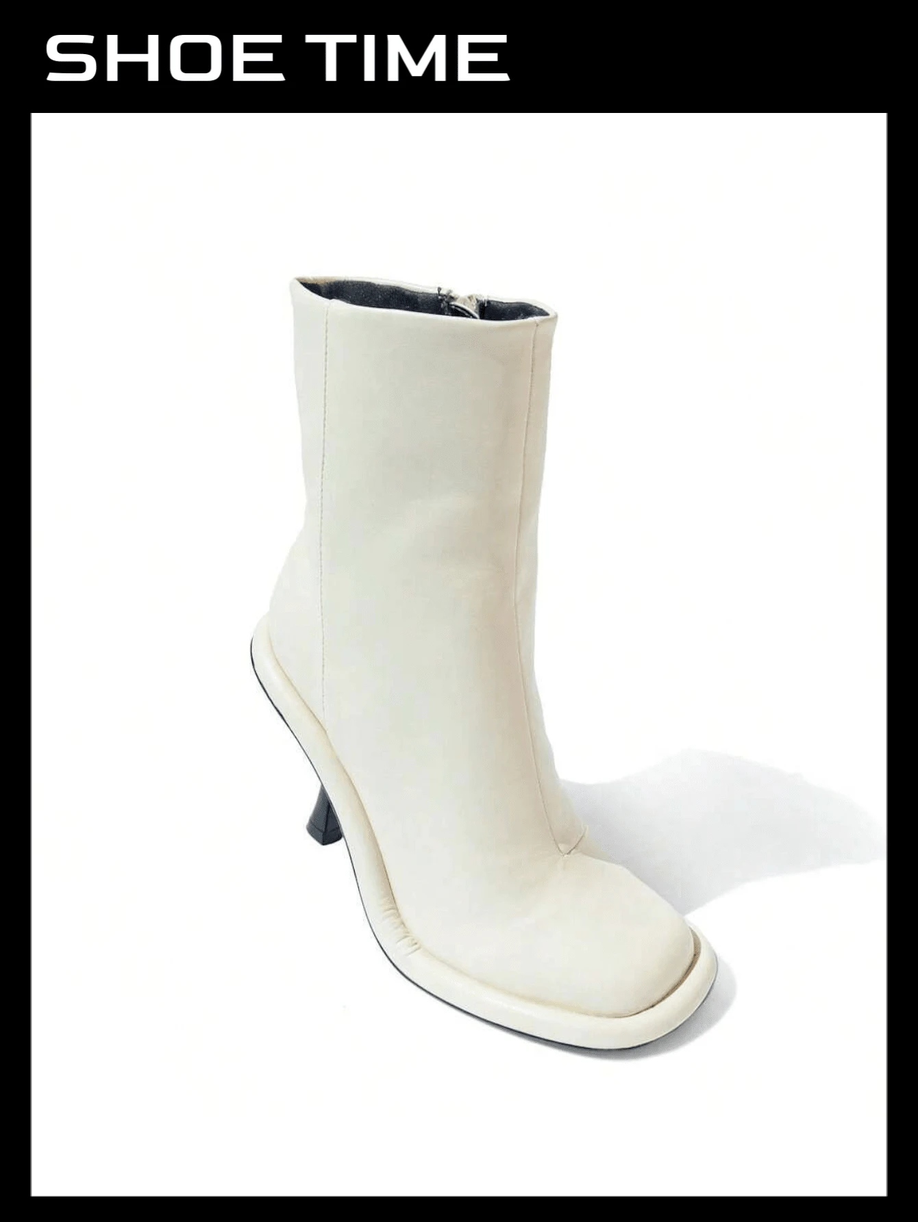Women's Platform Stiletto High Heel Ankle Boots - 裸體 - 查看 1