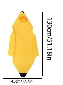 Un divertido disfraz de plátano, un traje de fiesta de cosplay extravagante que viene en dos tallas, perfecto para la diversión familiar en Halloween - Multicolor - Ver 15