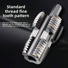 1/2" 3/4" Water Pipe Tapping Device Universal Inner Hole Wire Opener 1/2 Inch 3/4 Inch Pipe PPR/PPE Water Pipe Household 1 Inch Wire Opener PPR Tap - Drill Compatible Thread Cutter For Pipes Universal Internal Pipe Tapping Tool - 1/2" 3/4" PPR/PVC Tap For Electric Drills Electric Drill Pipe Tap - 1/2" 3/4" Universal Thread Cutter For PPR/PVC Home Use