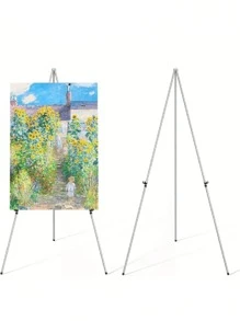 1 buah Easel 63 Inci, Cocok untuk Papan Pernikahan, Pajangan Poster, Dilengkapi Tas Penyimpanan, Kapasitas 5 lbs, Easel Lantai Portabel Lipat, Untuk Spanduk Pernikahan dan Pajangan Poster, Easel Meja Tripod Logam, Hadiah Ulang Tahun Musim Panas, Perlengkapan Belajar Musim Kembali ke Sekolah, Dekorasi Ruangan - MultiWarna - View 4