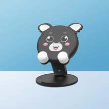 1pc ABS Mother's Day Gift Creative Cute Animal Phone Stand Cartoon Desktop Stand Live Streaming Tablet Slouchy Stand Portable Folding Lift Stand Multi Functional Phone Stand Adjustable Tablet Stand Slouchy Artifact Suitable For Travel Recording, Life, Mobile Live Streaming, TV Watching, Online Classes, Etc