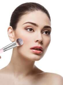 MAANGE 11pcs Professional Facial Makeup Brush Set With Paper Box ,2pcs Eyebrow Brush,2pcs Eyeliner Brush,Foundation Brush,Contour Brush,Blush Brush,Eyeshadow Brush,Nose Contour Brush ,Concealer Brush Makeup Brush With Soft Fiber For Powder,Liquid,Cream For Easy Carrying,Brush For Travel - 淺粉色 - 查看 9