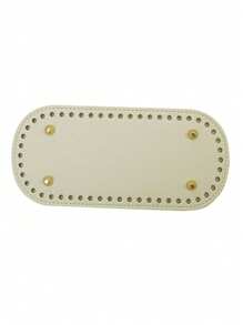 1 pieza/3 piezas Insertos de base ovalada hechos a mano para bolsos tejidos, refuerzo de base para proyectos de ganchillo, almohadilla de PU de unicolor resistente al desgaste con agujeros para accesorios de fondo de bolso DIY, para hacer bolsos de hombro y manualidades, moldeadores de bolsos, accesorios para hacer carteras DIY - Multicolor - Ver 18