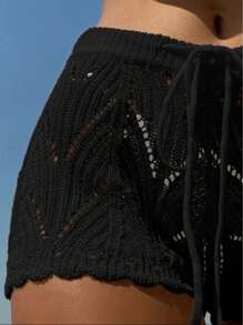 Women Shorts - Black - View 4