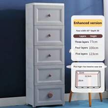 7/6/5/4/3-Layer Drawer Style Storage Cabinet, Large Capacity, Simple Decoration, Easy Installation, Suitable For Home, Living Room, Dining Room, Bedroom, Bathroom, Kitchen - Can Be Used To Organize Clothes, Cosmetics, Jewelry, Bags, Snacks