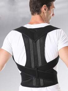 Adjustable Back Support Belt - Unisex Back Posture Corrector With Elastic Back Brace For Men And Women