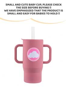 210ml Colorful & Cute Silicone Baby Learning Cup, 6 Months-3 Years Old Unisex Toddler Training Cup With Handle, Straw & Lid, 7oz Capacity