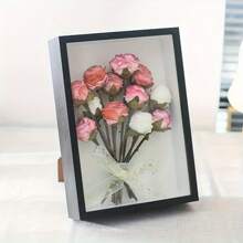 1pc Hollow Wooden Dry Flower Photo Frame, Home Decor Frame For Wall Decoration Or Poster Decoration, Ramadan Decoration, 5D Diamond Painting Display Frame, Suitable For DIY Crafts, Dry Flowers And Photos, For Birthday, Wedding, Anniversary, Graduation, Valentine's Day, Mother's Day, Easter And Other Holidays - Multicolor - View 9
