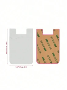 Cell Phone Wallet Silicone Stick On Card Holder Back Phone Adhesive Back Of Cell Phone Wallet For Check ID Business Card Compatible Works With Most Smartphones Minimalist Universal Adhesive Phone Back Bag Phone Back Wallet Pocket Compatible With Most Smartphones And Protective Cases Card Covers For Vacation Card Holder Wallet Business Card Holder Credit Card Holder Women For Women For Men Card Wallet Magsafe Wallet Cell Phone Purse Cellphone Bag - Multicolor - View 15