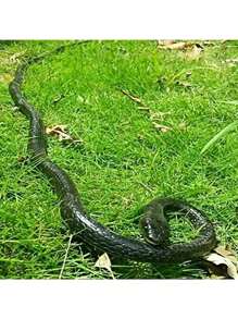 1pc Realistic Rubber Fake Snake Toy, Prank Scary Garter Snake Prop - Multicolor - View 3