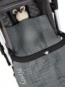 1pc Personalized Baby Blanket With Name, Embroidered Blanket, Stroller Blanket, Baby Shower Gift, Newborn Gift, Soft & Breathable Knit Blanket,Multi-Functional,Ornamental,Letter,Stylish,Vintage,Adorable,Cute,Custom,Personalised,Unique,Customized,Ideal Gifts For Him,Ideal Gifts For Her,Son,Daughter - Multicolor - View 6
